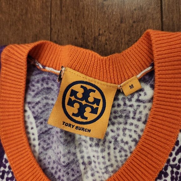 Tory Burch women's button up long sleeve cardigan in size medium merino wool - Picture 4 of 8